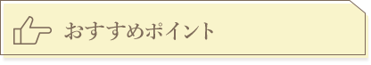 おすすめポイント
