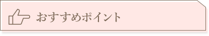 おすすめポイント